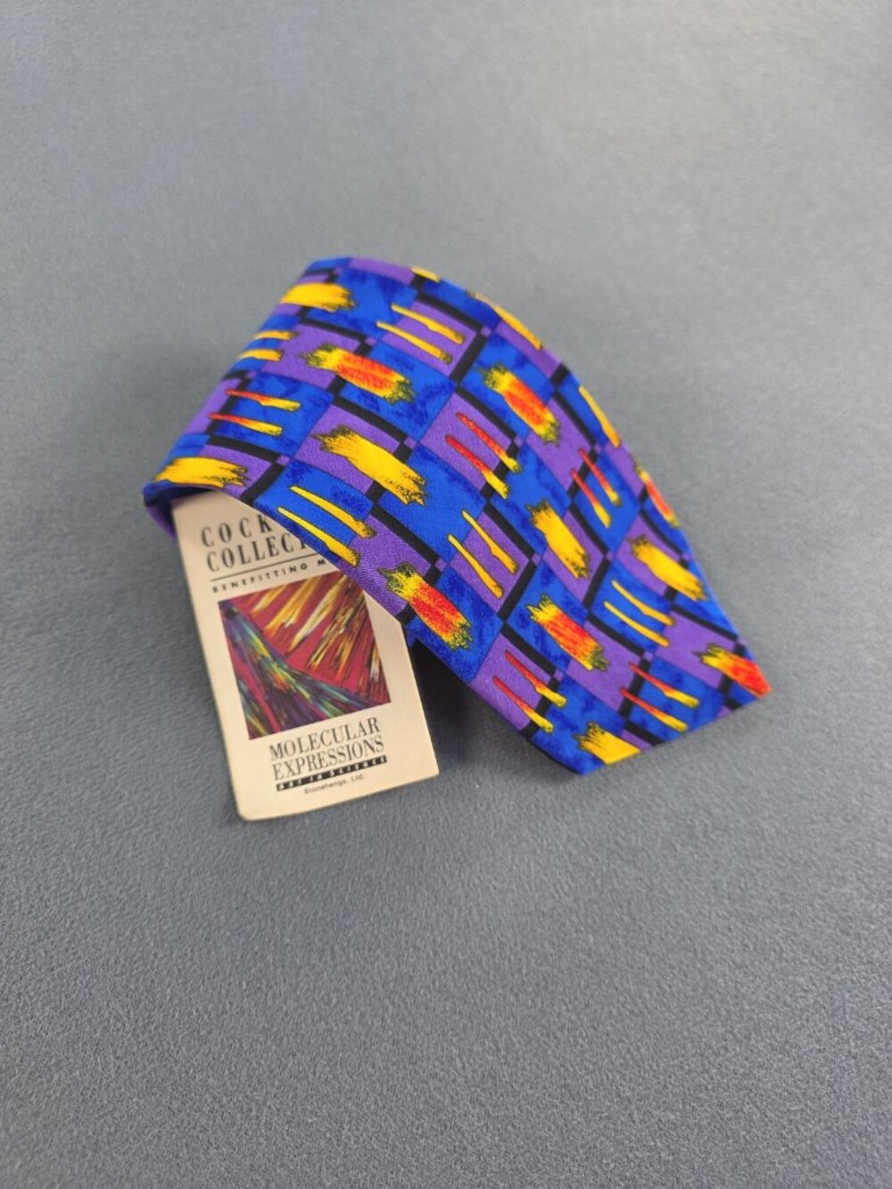 Vintage Molecular Expressions Cocktail Collection Silk Tie MADD NWT